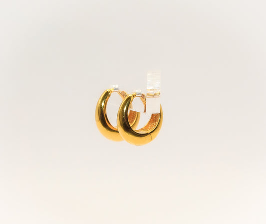 21K Gold Kidd Mini Huggies Earrings