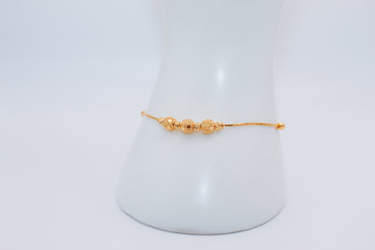 21k Gold Bead chain Bracelet