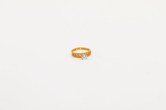 21K Gold Wedding Ring Set