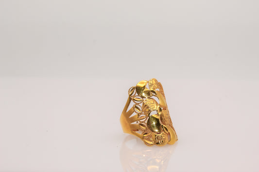 21K Gold Oblong Ring