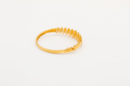21K Gold Fancy Bangle Bracelet