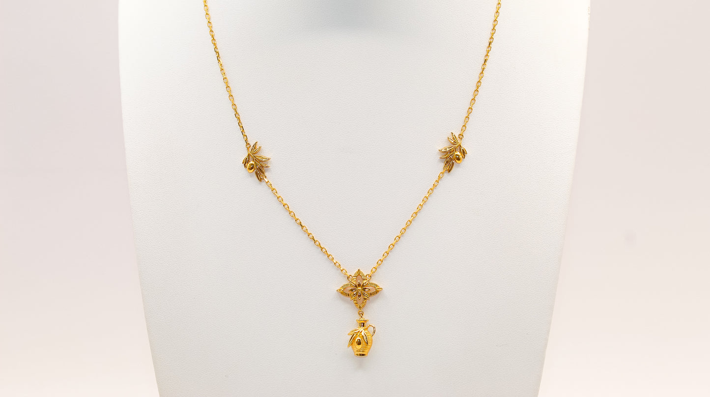 21K Gold Olive Collection Set