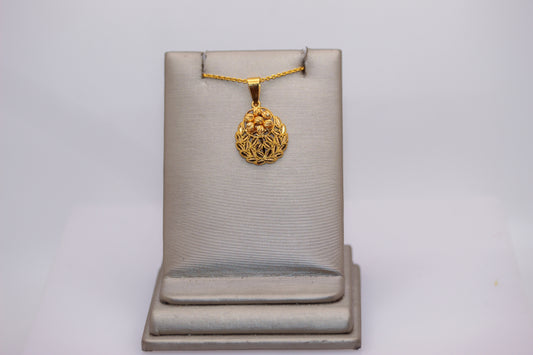 21k Gold Leaf Necklace