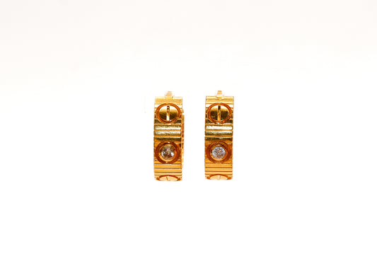 21K Gold Hoop Earrings