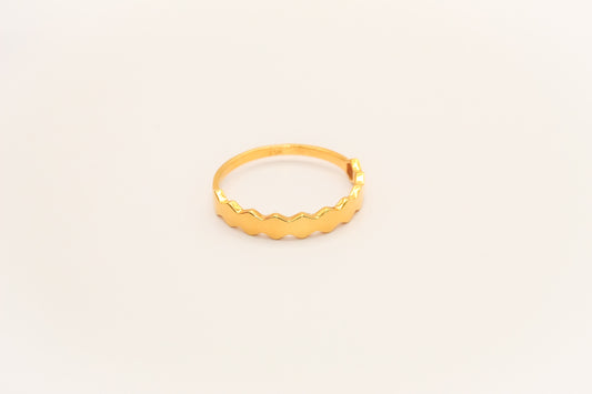 21K Gold Simple Stacking Ring