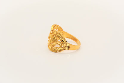 21K Gild Bow Ring