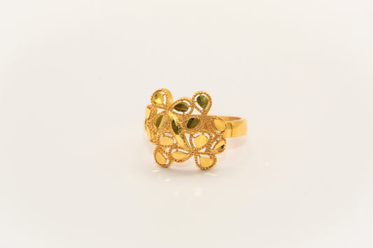 21K Gold Flower Ring