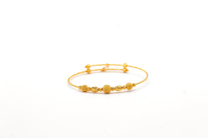 21K Gold Kids Bead Bracelet