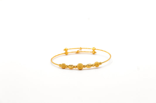 21K Gold Kids Bead Bracelet