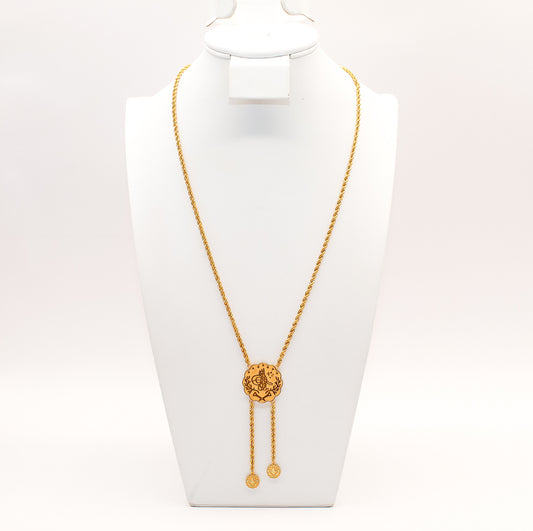 21K Gold Coin Necklace
