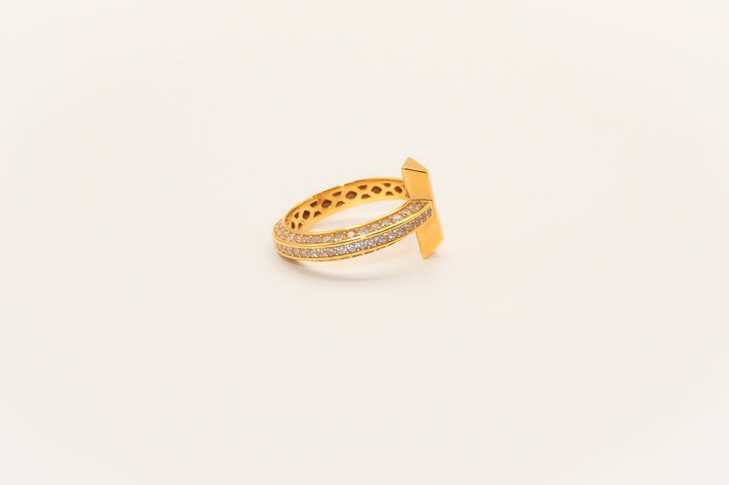 21K Gold Simple Ring