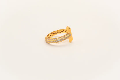21K Gold Simple Ring