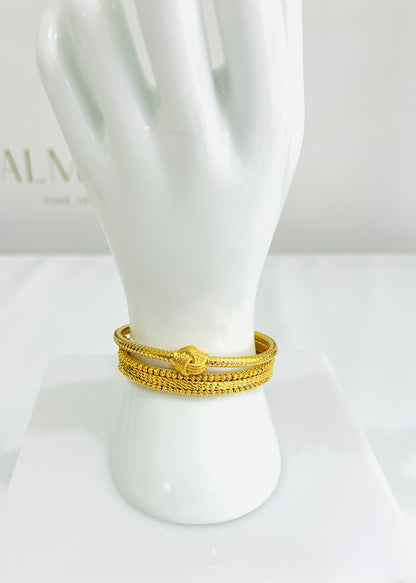 21k Gold Himo Bangle