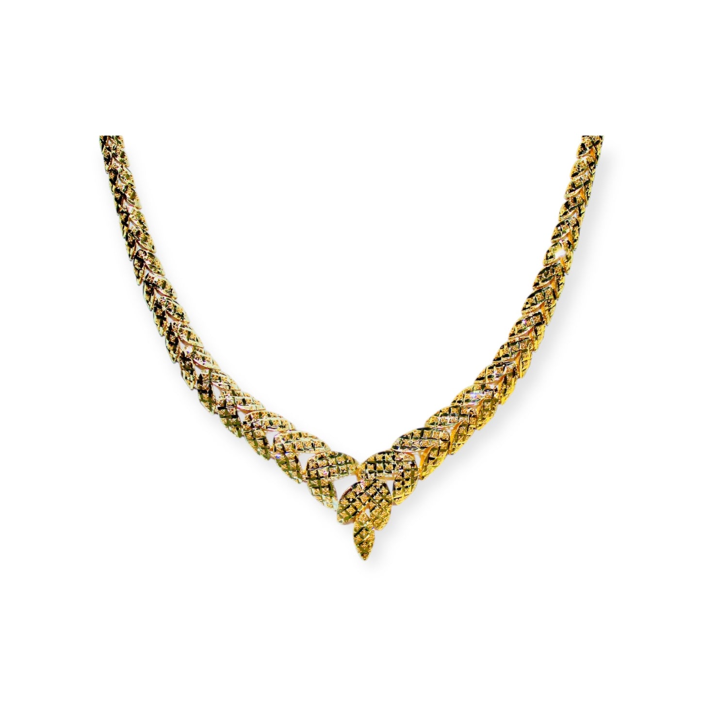 21k Gold Simple Leaf set