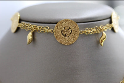 21k Gold Turkish Coin Bracelet