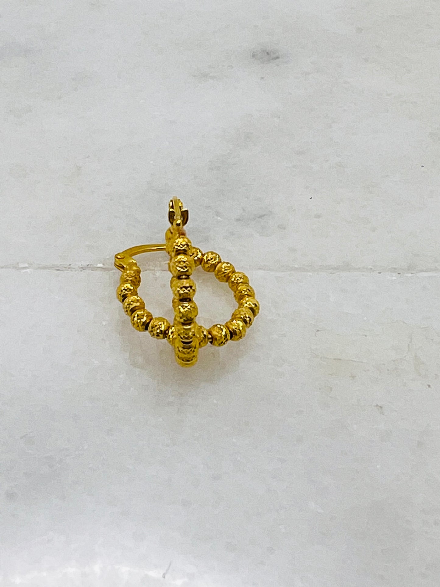 21K Gold small Hoop Earrings