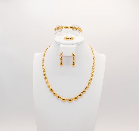 21K Gold Engagement Set