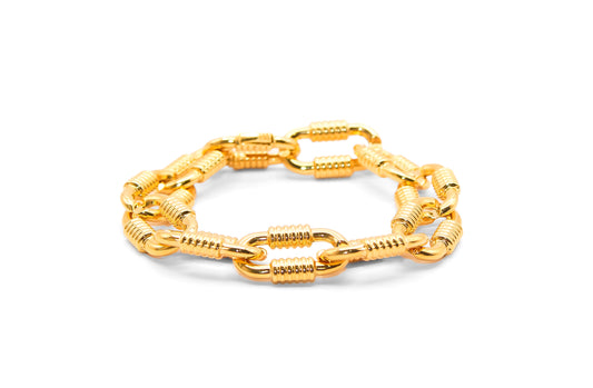 18K Gold Bold Link Bracelet