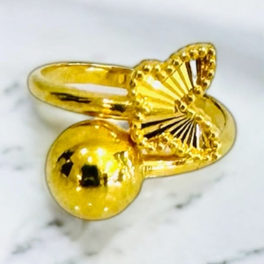 21K Gold Butterfly Ring