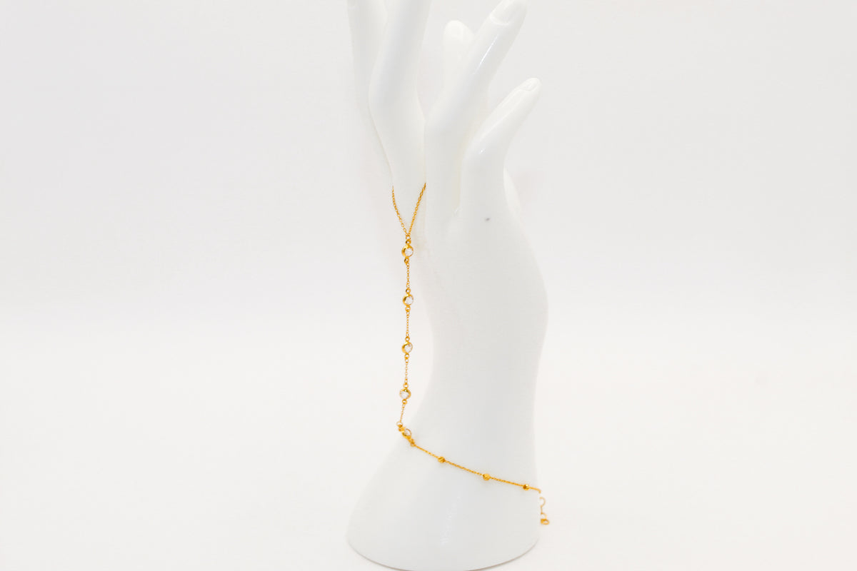 21K Gold Hand Bracelet, 3.2 g, view 3