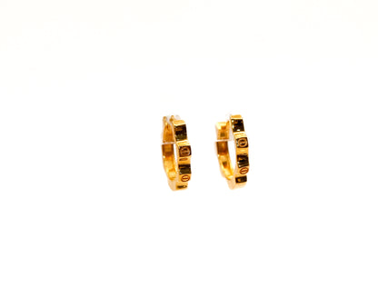 21K Gold Mini Huggies Earrings