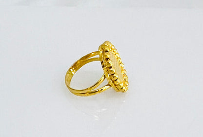 21k Gold Ayat Al Kursi Himo Ring