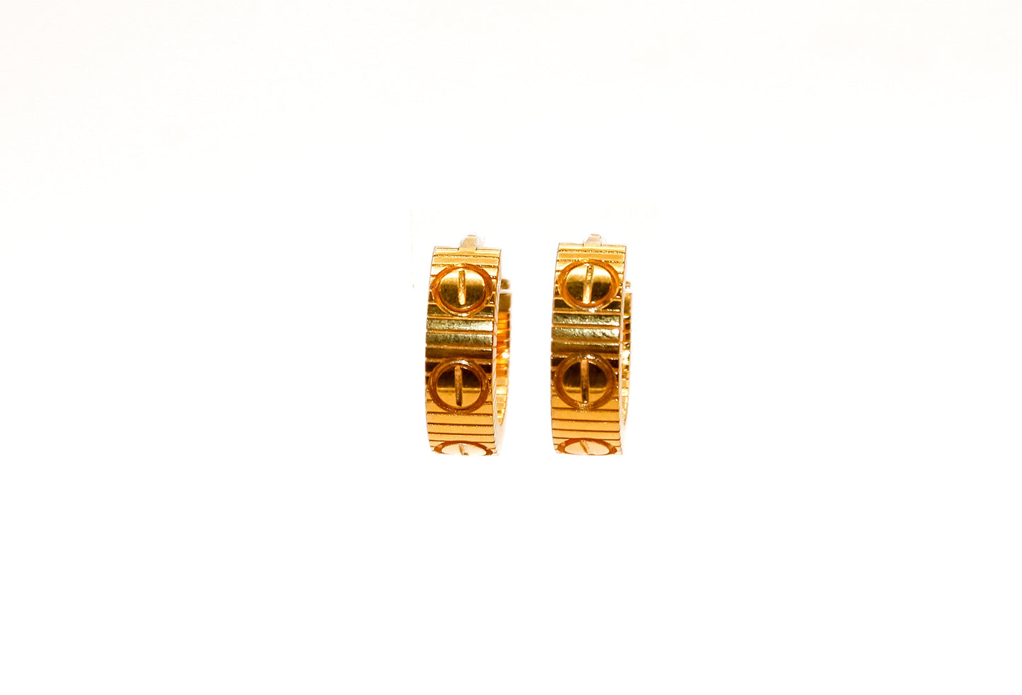 21k Gold Hoop Earrings