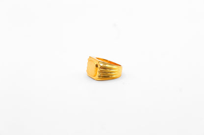 21K Gold Mens Signet Ring