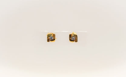 21K Gold Mini Stud Kids Earrings