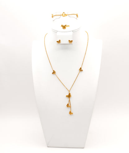 21K Gold Butterfly Set