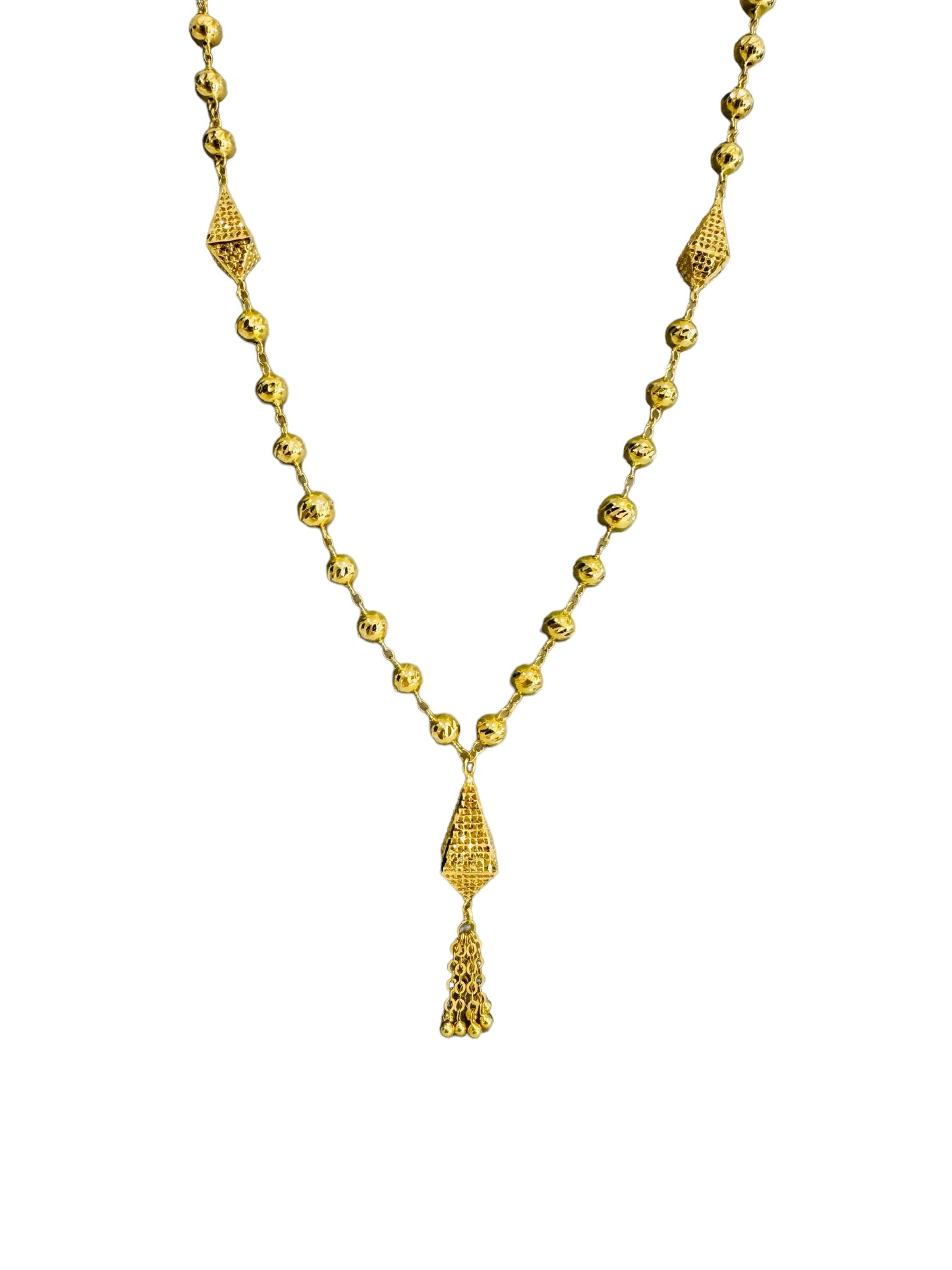 21k Gold Long Necklace