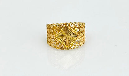 21k Gold Wide Ring