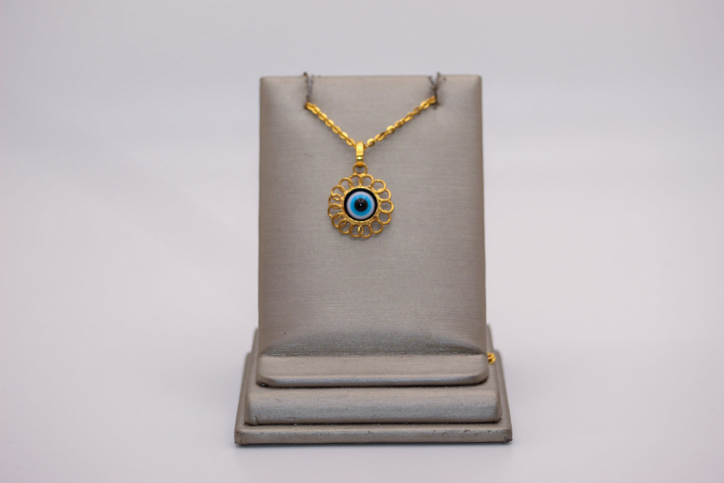 21k Gold Evil Eye Necklace