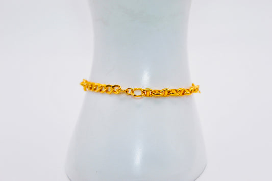 21k Gold Link Bracelet