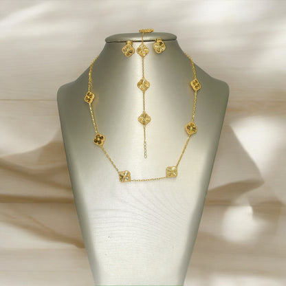 21k Gold Simple Set