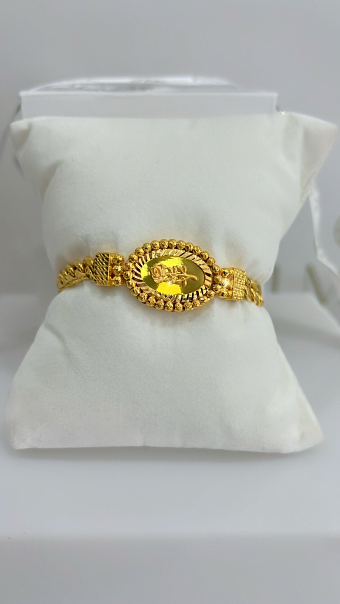 21k Gold Rose Himo Bracelet