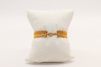 21K Gold Ounsa Frame Bracelet, view 2