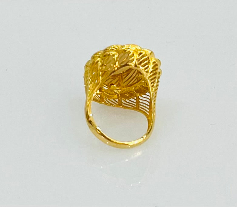21k Gold Rose Ring
