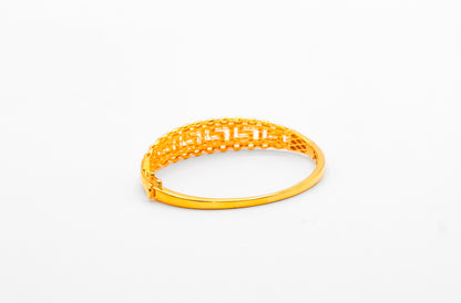 21K Gold Greek Key Bracelet