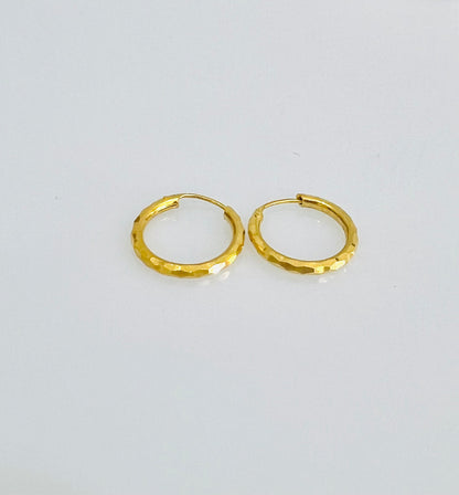 21k Gold kids Mini Hoop Earrings