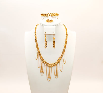 21K Gold Engagement Set