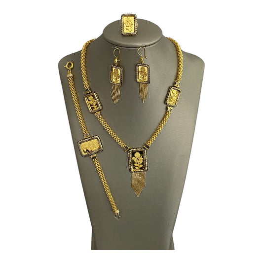 21k Gold Rose Set