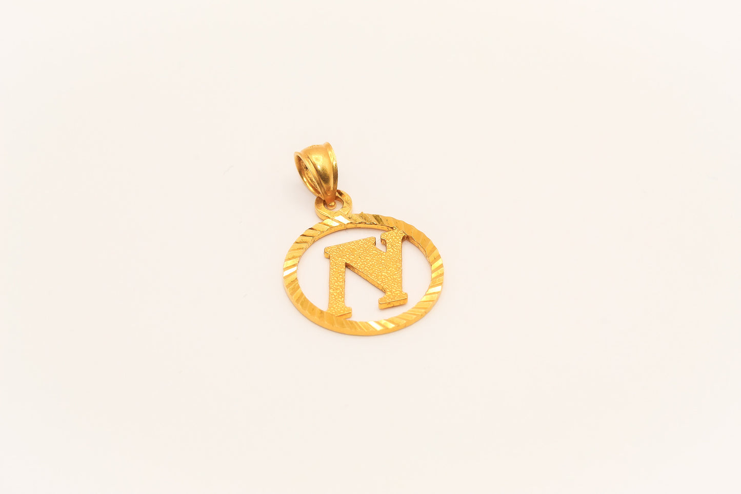 21K Gold Initial Pendants