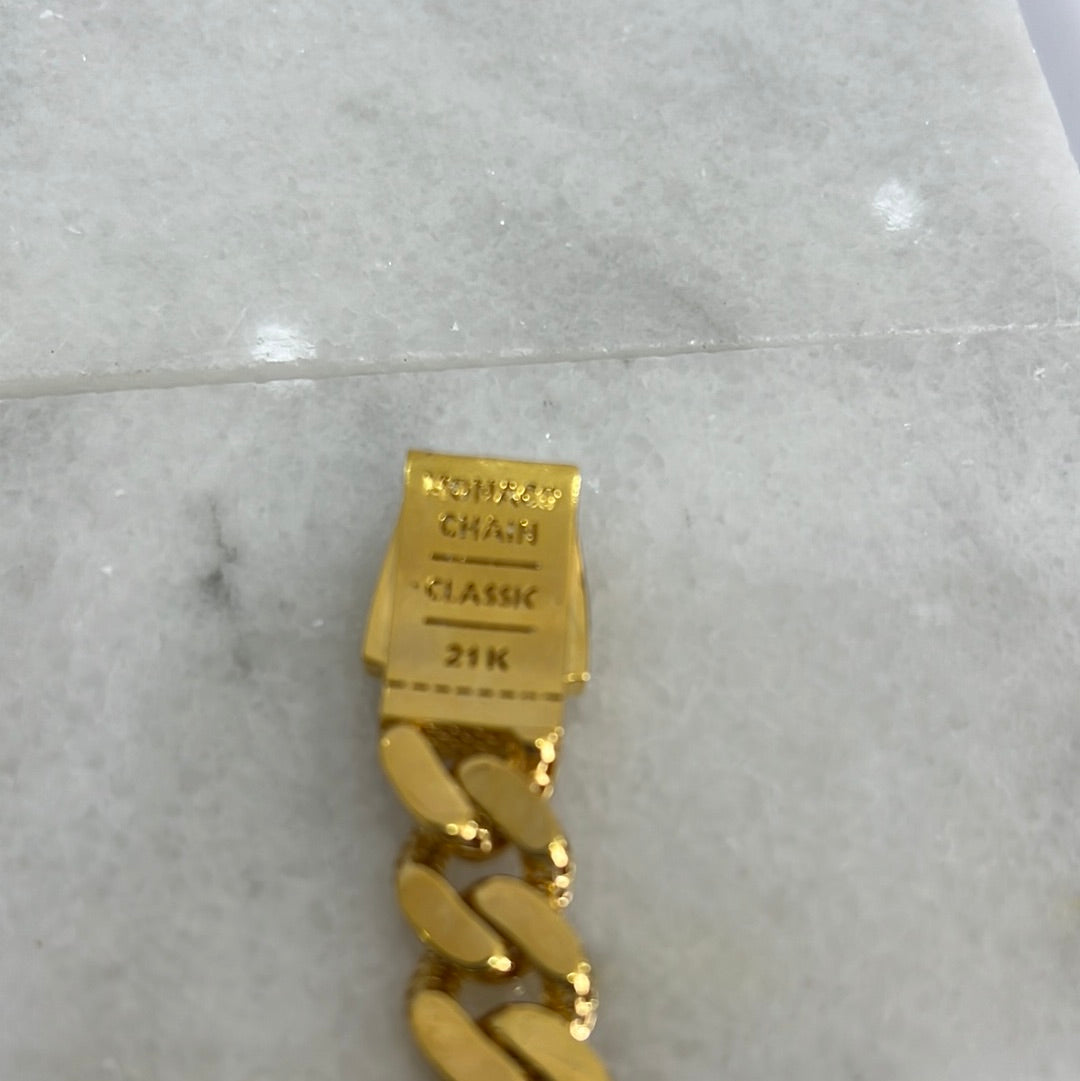 21k Gold Monaco Bracelet