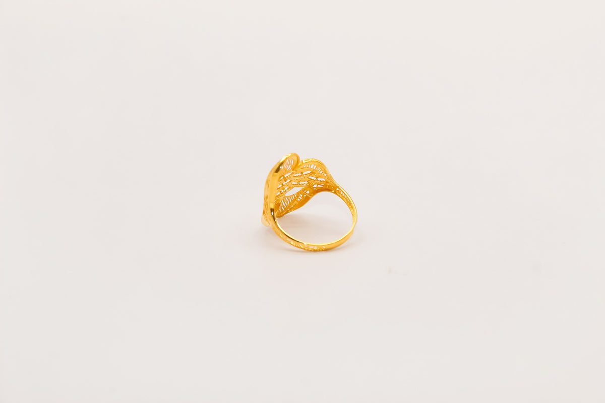 21K Gold Bow Ring, view 2