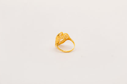 21K Gold Bow Ring, view 2