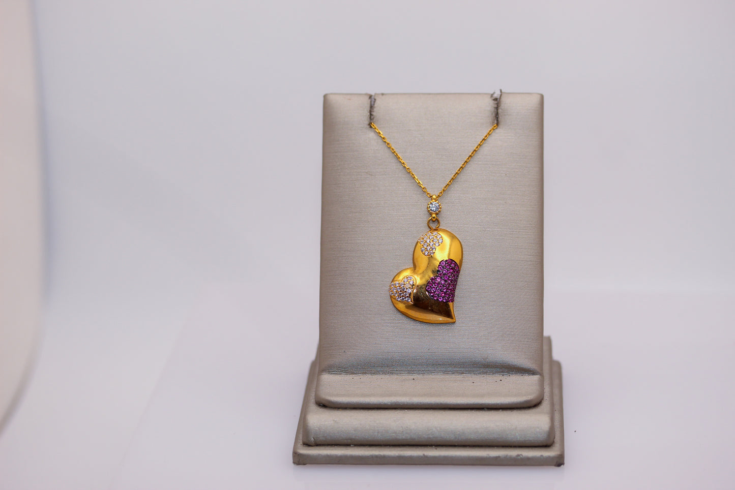 21k Gold Heart Necklace