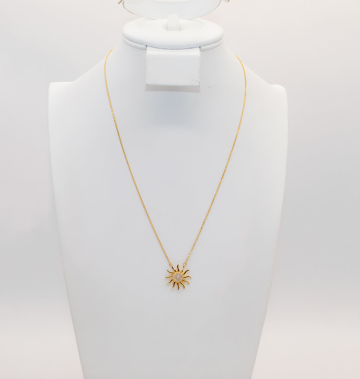 21K Gold Sun Burst Necklace