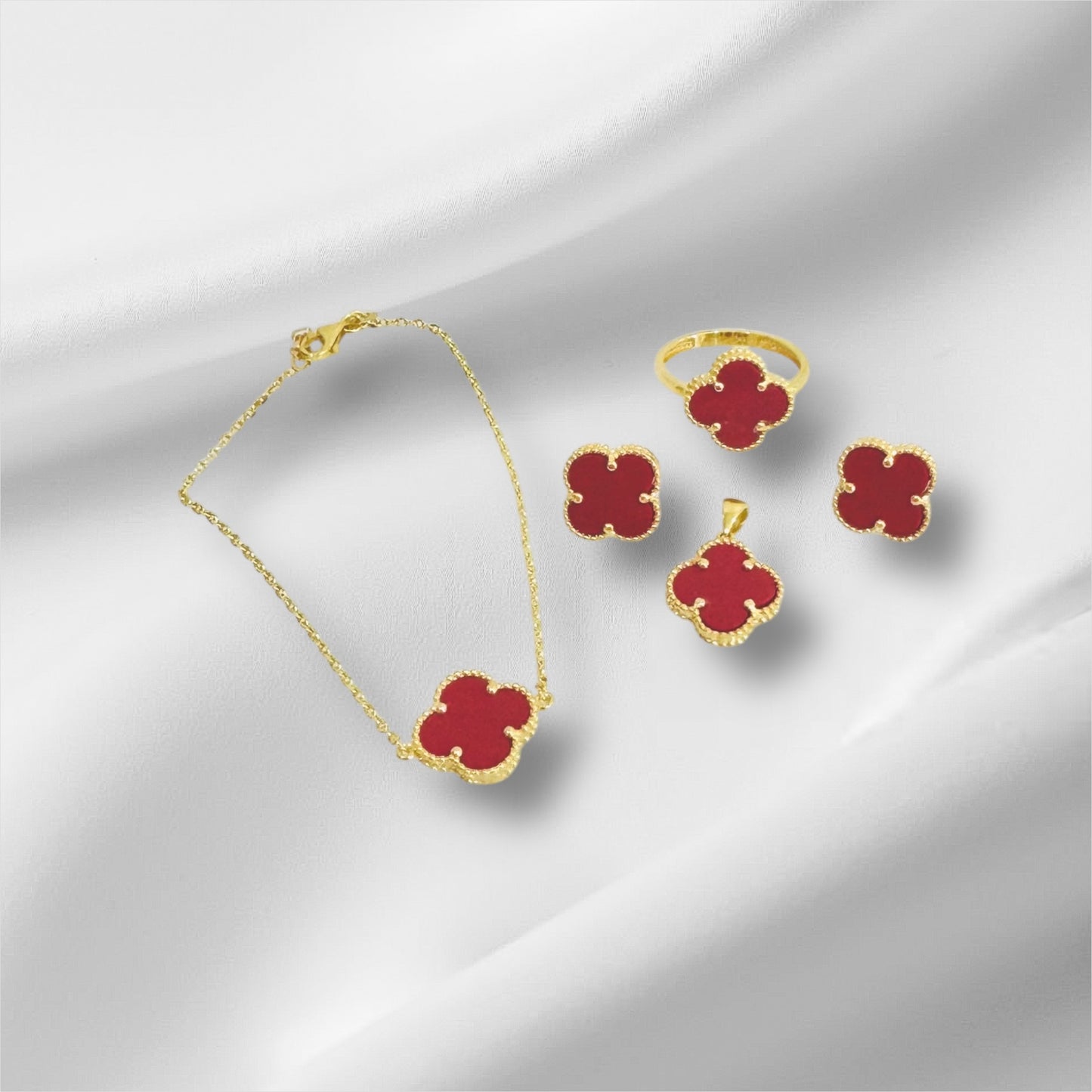 21k Gold Flower Set