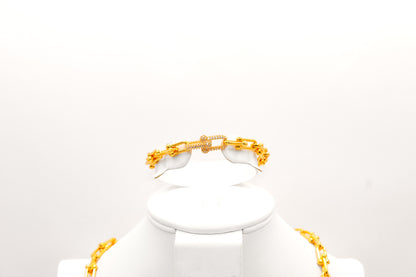 21K Gold Link Set